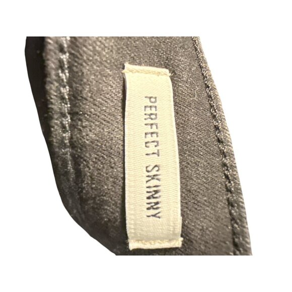 William Rast Black High Rise Metallic Perfect Skinny Jeans Size Juniors 32, EUC - Picture 7 of 9